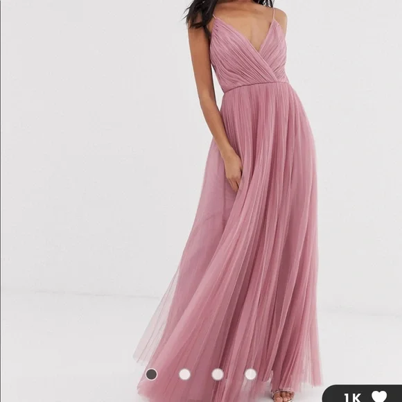 chinese dress ladies Rose Gold Printed Maxi Dress with Criss Cross Back